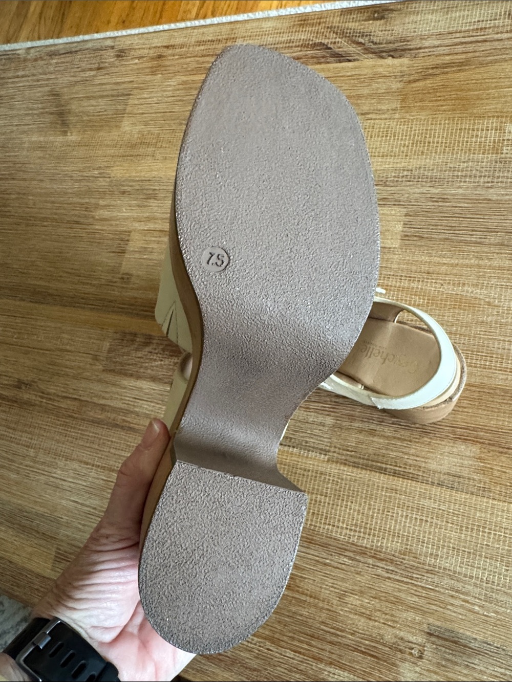 Anthropologie Seychelles Mosh Pit Platform sandals Leather Stacked Heel 7.5 - Picture 7 of 10
